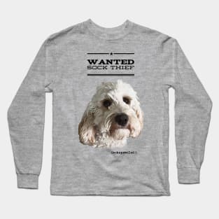 Cockapoo / Doodle Dog Sock Thief Long Sleeve T-Shirt